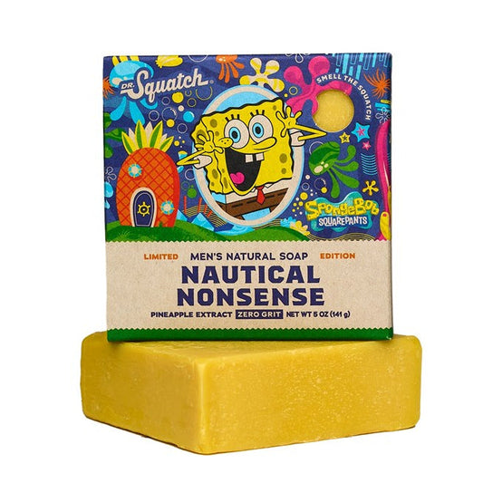 Dr. Squatch SpongeBob Squarepants Nautical Nonsense Bar Soap