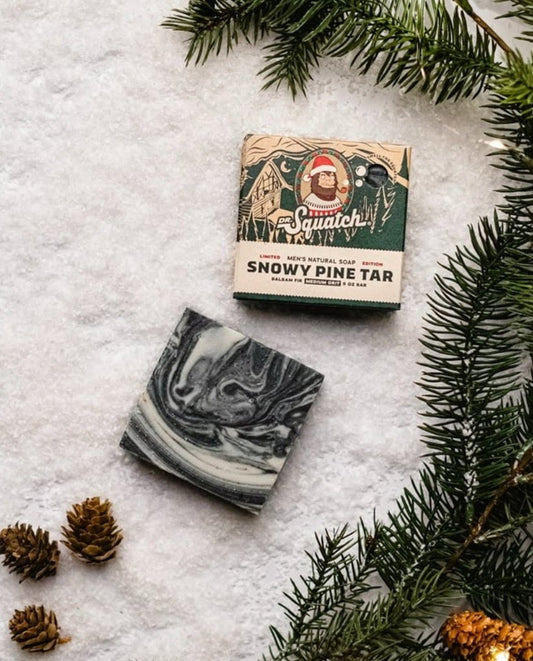 Dr. Squatch Snowy Pine Tar Bar Soap