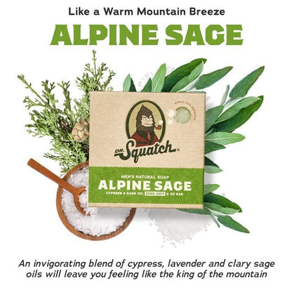 Dr. Squatch Alpine Sage Bar Soap